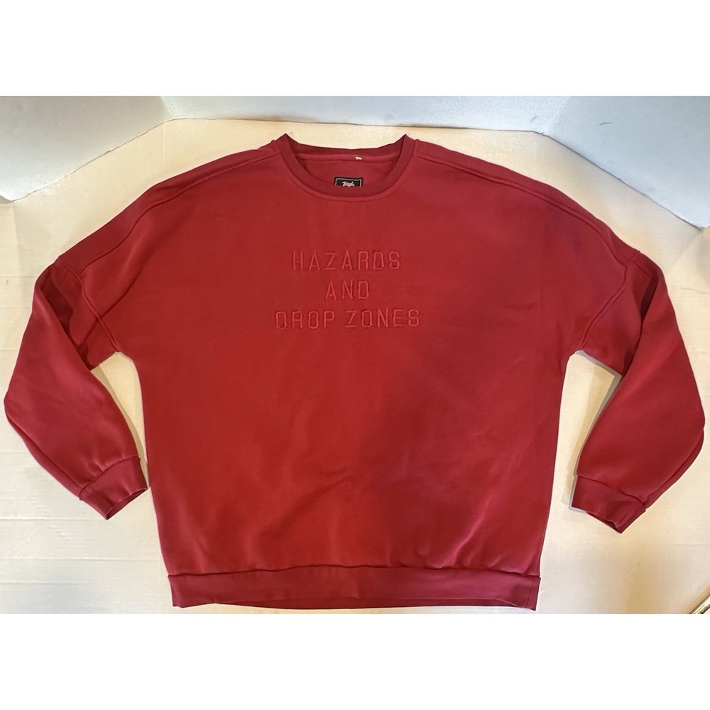 Waggle Golf Sweatshirt Crewneck Maroon Pullover Men's 2XL Hazards & Drop Zone